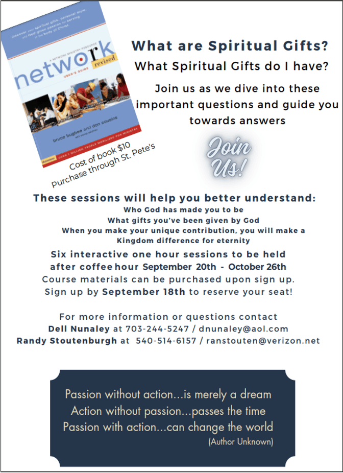 spiritual gifts flyer